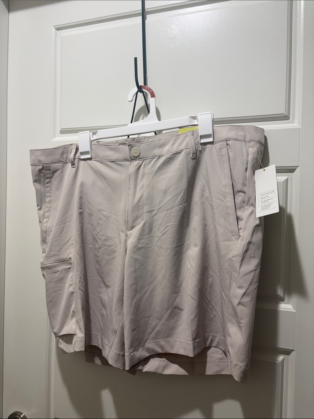 Khaki Cargo Golf Shorts